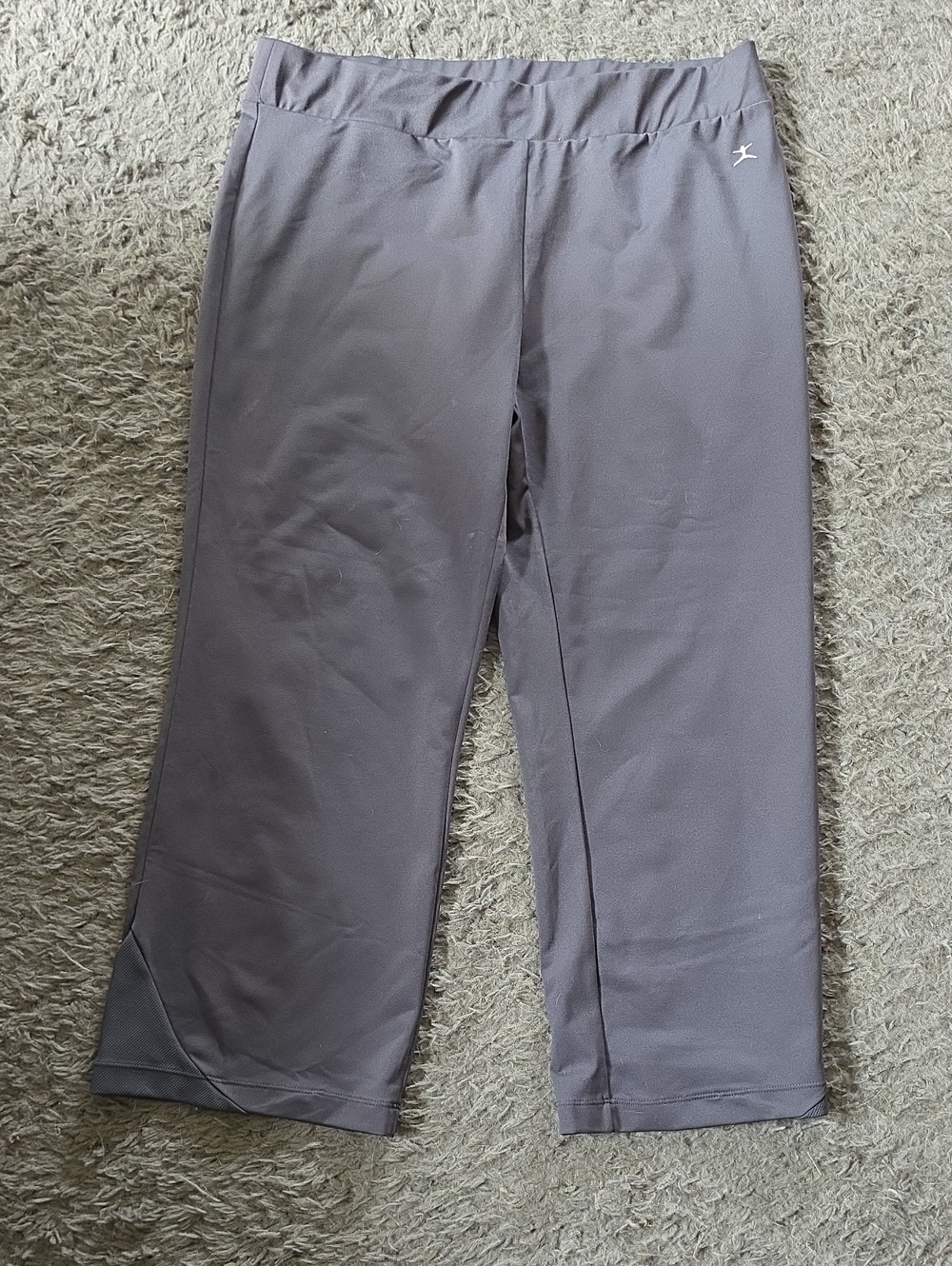 EUC Danskin Sz XL Gray Cropped Athletic Leggings
